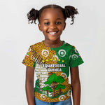 Equatorial Guinea Baobab Tree Kid T shirt - Tribal Patterns and Heritage Quote