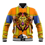 Swaziland Eswatini Baseball Jacket Lion Shield and Leopard Print Tribal Design