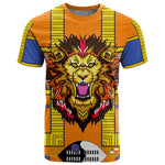 Swaziland Eswatini T shirt Lion Shield and Leopard Print Tribal Design