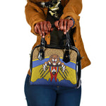 Swaziland Eswatini Shoulder Handbag Coat of Arms Lion Elephant Shield Leopard Print Design
