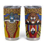 Swaziland Eswatini Tumbler Cup Coat of Arms Lion Elephant Shield Leopard Print Design