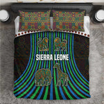 Sierra Leone Bedding Set - Tribal Animal Pattern Featuring Lion Elephant Giraffe and Monkey