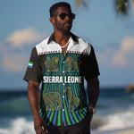 Sierra Leone Hawaiian Shirt - Tribal Animal Pattern Featuring Lion Elephant Giraffe and Monkey