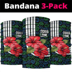 Sierra Leone Neck Gaiter Red Hibiscus Floral Design TS04