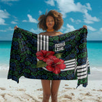 Sierra Leone Sarong Red Hibiscus Floral Design