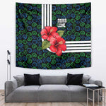 Sierra Leone Tapestry Red Hibiscus Floral Design