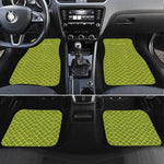 Gabon Tribal Pattern Car Mats - National Flag Colors and Bold Text Design
