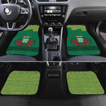 Togo Car Mats - Red Twin Lions and Travail Liberté Patrie Slogan