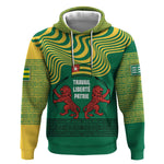 Togo Hoodie - Red Twin Lions and Travail Liberté Patrie Slogan