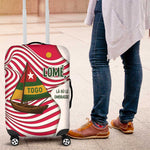 Lome Togo Luggage Cover - Sailboat and Sunset – Where the Sun Kisses the Sea