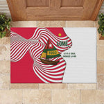 Lome Togo Rubber Doormat - Sailboat and Sunset – Where the Sun Kisses the Sea