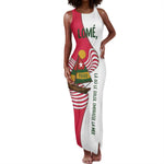 Lome Togo Tank Maxi Dress - Sailboat and Sunset – Where the Sun Kisses the Sea
