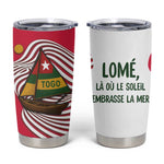 Lome Togo Tumbler Cup - Sailboat and Sunset – Where the Sun Kisses the Sea