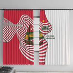 Lome Togo Window Curtain - Sailboat and Sunset – Where the Sun Kisses the Sea