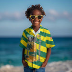 Lome Togo Sunset Kid Hawaiian Shirt - Palm Trees and Ocean Embrace Design
