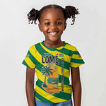 Lome Togo Sunset Kid T shirt - Palm Trees and Ocean Embrace Design