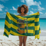 Lome Togo Sunset Sarong - Palm Trees and Ocean Embrace Design