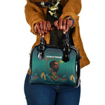 Togo Futuristic Afrocentric Woman Shoulder Handbag with Flag and Stars Design