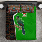Burundi Turaco Bedding Set with National Bird and Flag Pattern