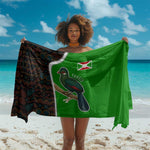 Burundi Turaco Sarong with National Bird and Flag Pattern