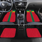 African Ghana Car Mats Flag with Coat of Arms Simple Design