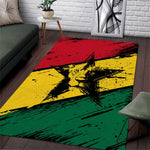 Afro Ghana Lion Area Rug Star Grunge Style