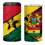 Afro Ghana Lion 4 in 1 Can Cooler Tumbler Star Grunge Style