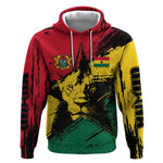 Afro Ghana Lion Hoodie Star Grunge Style