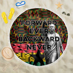 Kwame Nkrumah Ghana Beach Blanket Kente Pattern African