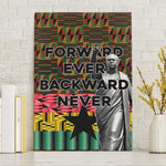 Kwame Nkrumah Ghana Canvas Wall Art Kente Pattern African