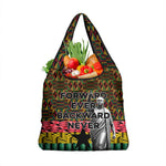 Kwame Nkrumah Ghana Grocery Bag Kente Pattern African