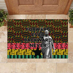 Kwame Nkrumah Ghana Rubber Doormat Kente Pattern African