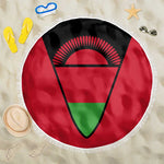 Malawi Beach Blanket Flag Colors Blended with National Emblem