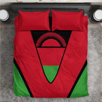 Malawi Bedding Set Flag Colors Blended with National Emblem