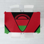 Malawi Tablecloth Flag Colors Blended with National Emblem