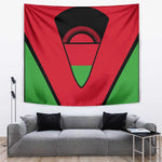 Malawi Tapestry Flag Colors Blended with National Emblem