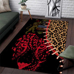 Leopard and Lion Malawi Area Rug Unity and Freedom