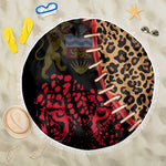 Leopard and Lion Malawi Beach Blanket Unity and Freedom