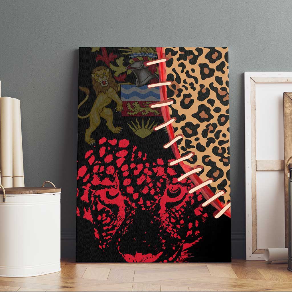 Leopard and Lion Malawi Canvas Wall Art Unity and Freedom