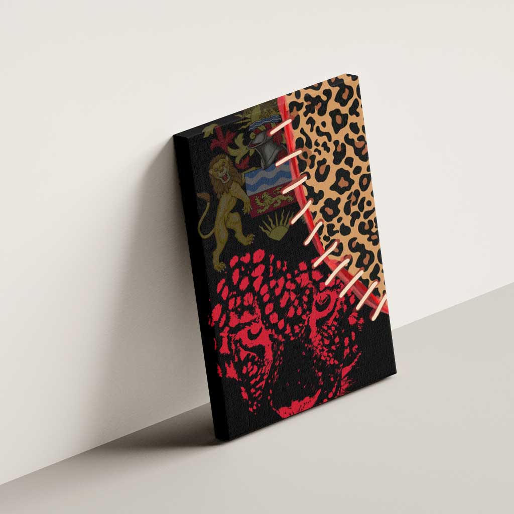 Leopard and Lion Malawi Canvas Wall Art Unity and Freedom