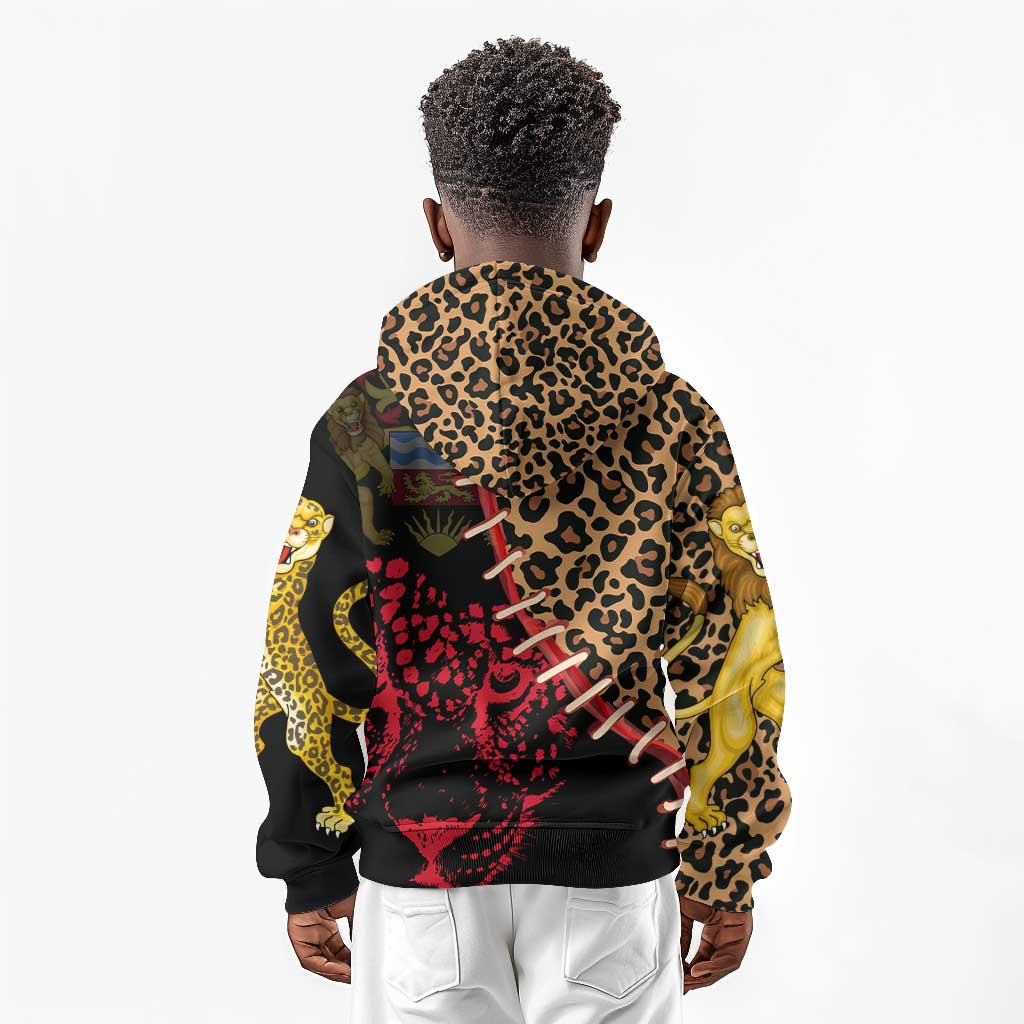 Leopard and Lion Malawi Kid Hoodie Unity and Freedom