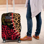 Leopard and Lion Malawi Luggage Cover Unity and Freedom