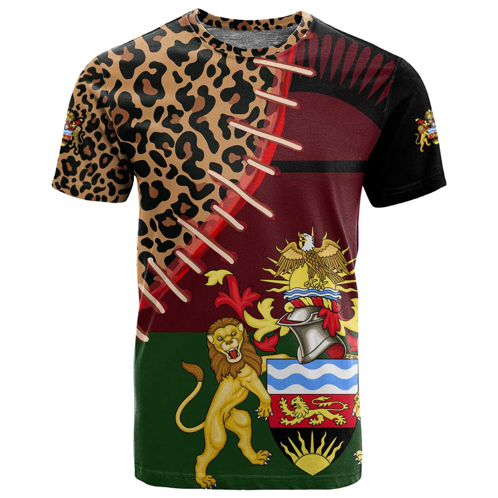 Leopard and Lion Malawi T shirt Unity and Freedom