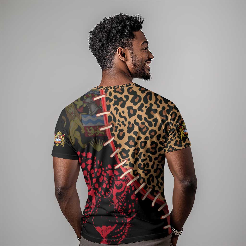 Leopard and Lion Malawi T shirt Unity and Freedom