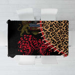 Leopard and Lion Malawi Tablecloth Unity and Freedom