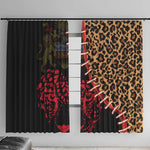 Leopard and Lion Malawi Window Curtain Unity and Freedom