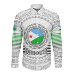African Tribal Djibouti Roots Long Sleeve Button Shirt Urban Streetwear