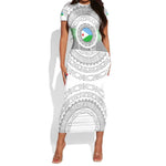 African Tribal Djibouti Roots Short Sleeve Bodycon Dress Urban Streetwear TS04