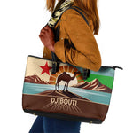 Djibouti Camel Leather Tote Bag Where Desert Meets Sea and Heritage Stands Tall
