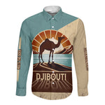 Djibouti Camel Long Sleeve Button Shirt Where Desert Meets Sea and Heritage Stands Tall